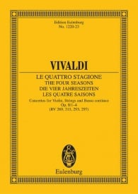 Vivaldi: The Four Seasons (Spring) Opus 8/1 RV 269 / PV 241 (Study Score) published by Eulenburg